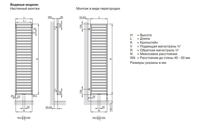 Сушка для рушників Zehnder Subway Inox SUBI-150-060 3502 фото