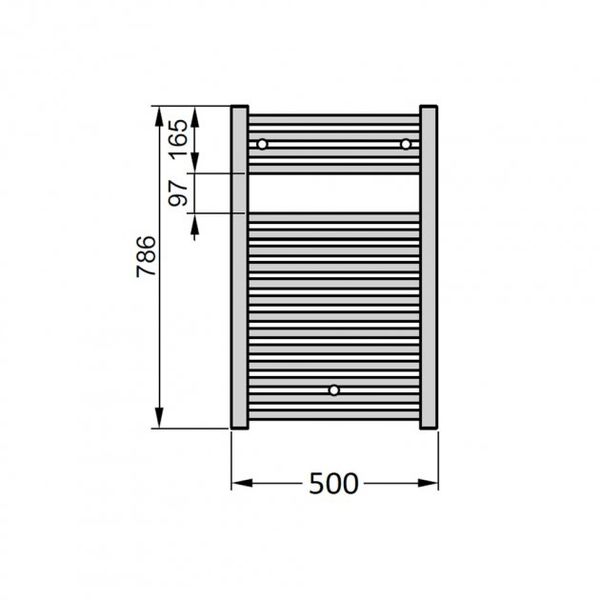 Полотенцесушитель Zehnder Virando AB-080-050 белый 249791 фото