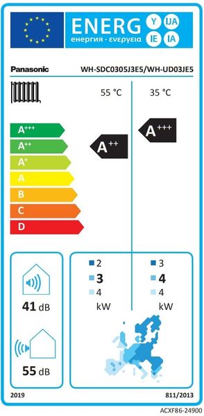 Тепловой насос Panasonic Aquarea High Performance KIT‑WC03J3E5 (Bi-Bloc, 3 кВт, 220 В) 152350 фото