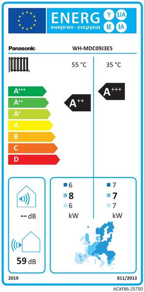 Тепловой насос Panasonic Aquarea High Performance WH‑MDC07J3E5 (Mono-bloc, 7 кВт, 220 В) 155703 фото