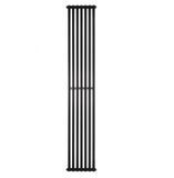 Дизайнерский вертикальный радиатор Betatherm Quantum 1800мм/285мм BQ 1180/7 9005M 99 фото
