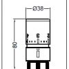 Головка термостатическая М30х1,5, Черный мат 274955